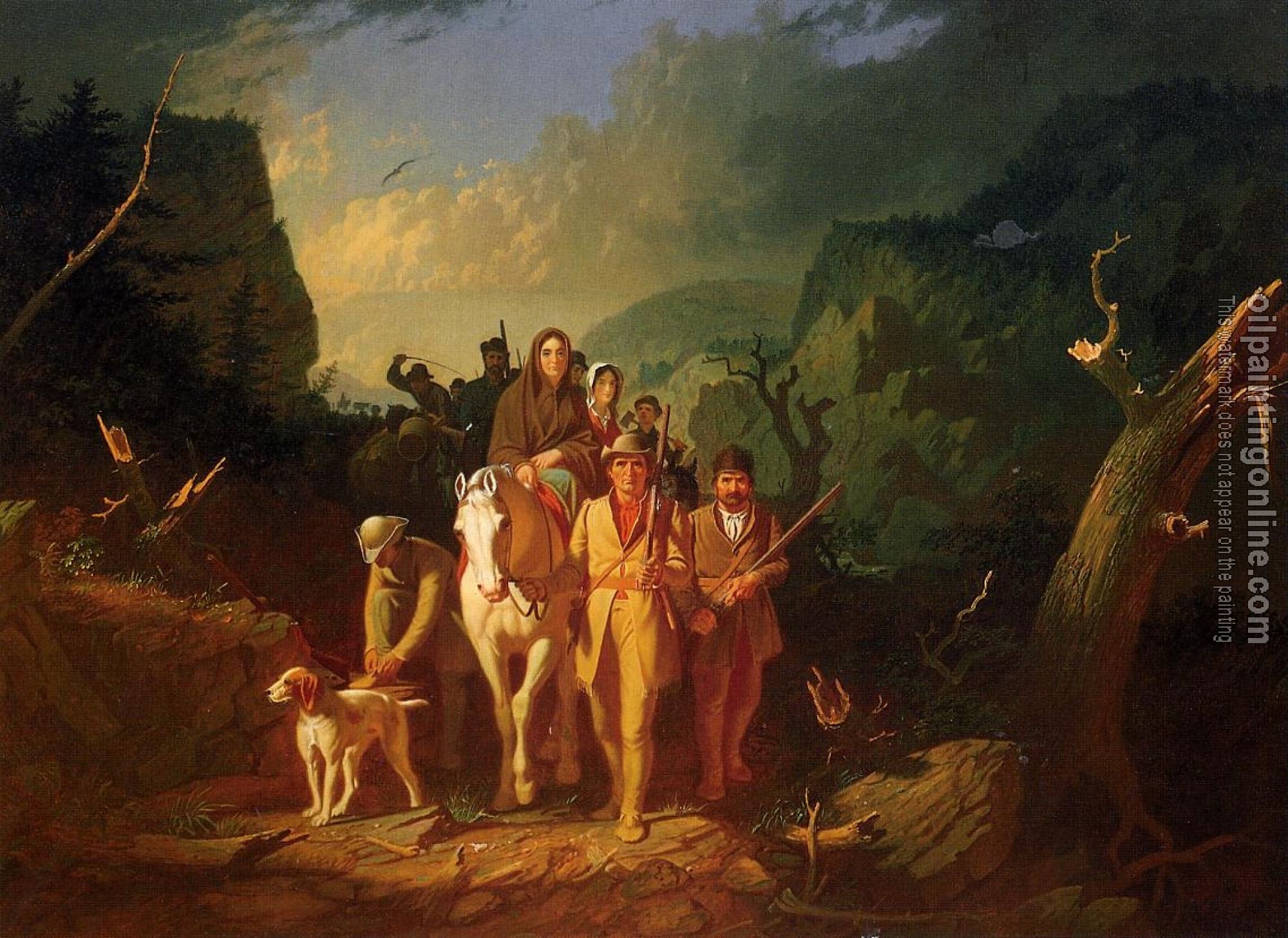 George Caleb Bingham - The Emigration of Daniel Boone